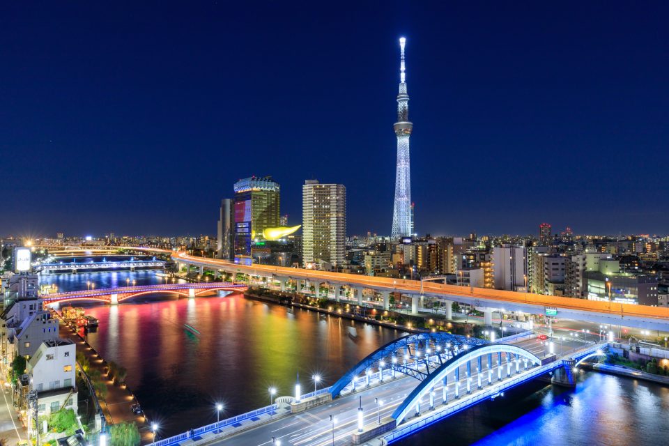 スカイツリーの夜景