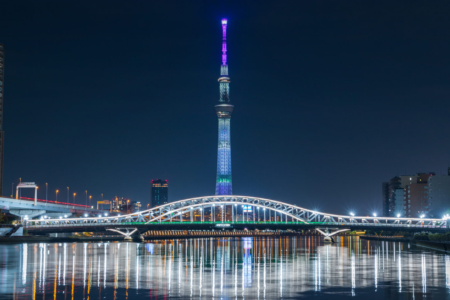 スカイツリーの夜景