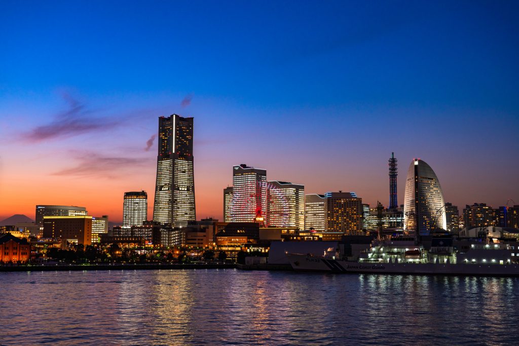 横浜みなとみらいの夜景