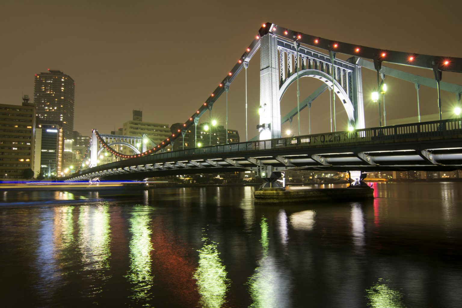 清州橋と隅田川夜景